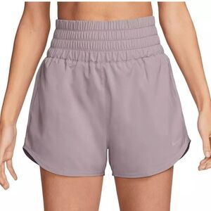 New Nike One Dri-Fit Ultra High Waisted 3" Brief Lined Shorts Women's